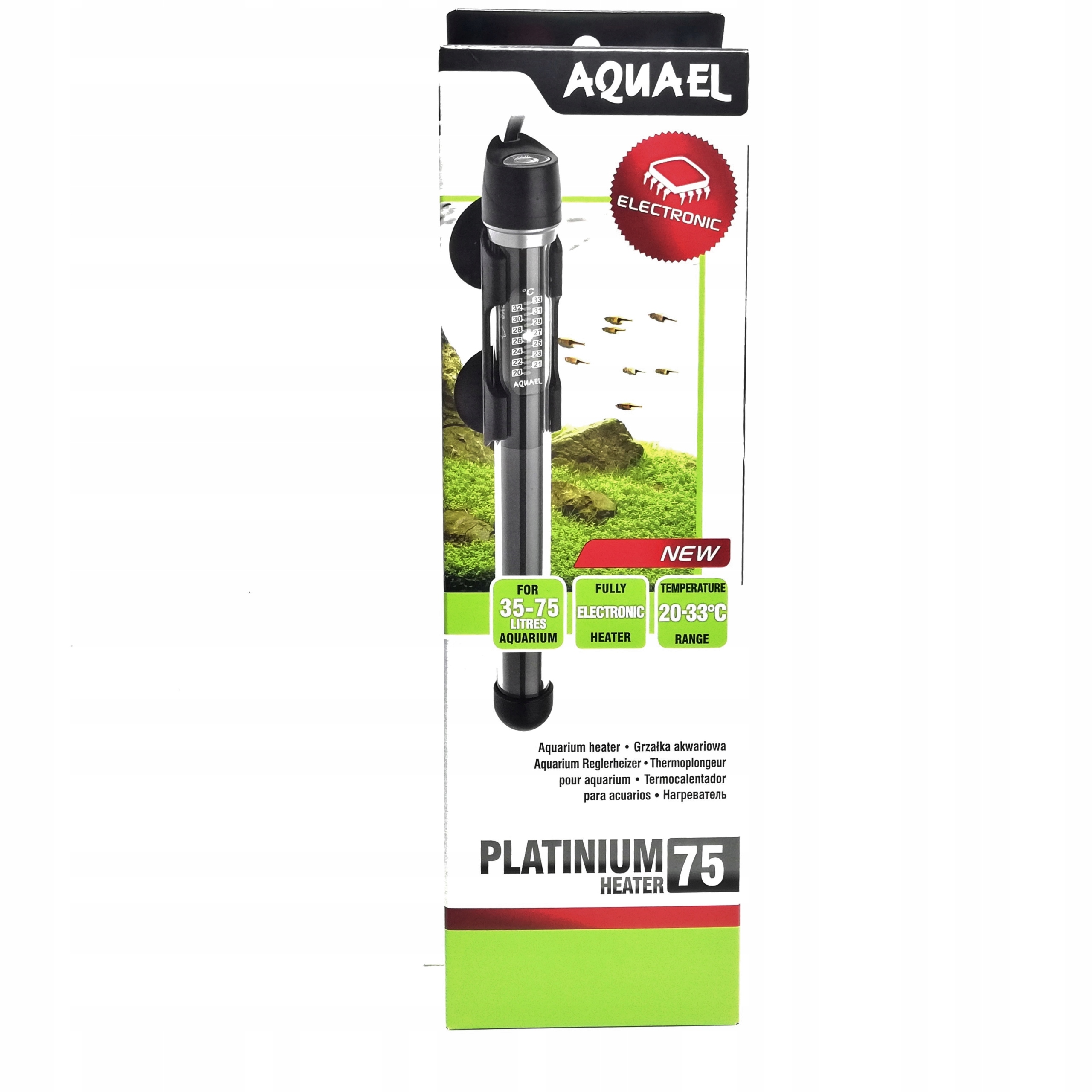 Нагреватель AQUAEL Platinium Heater 75 w на 35-75 л