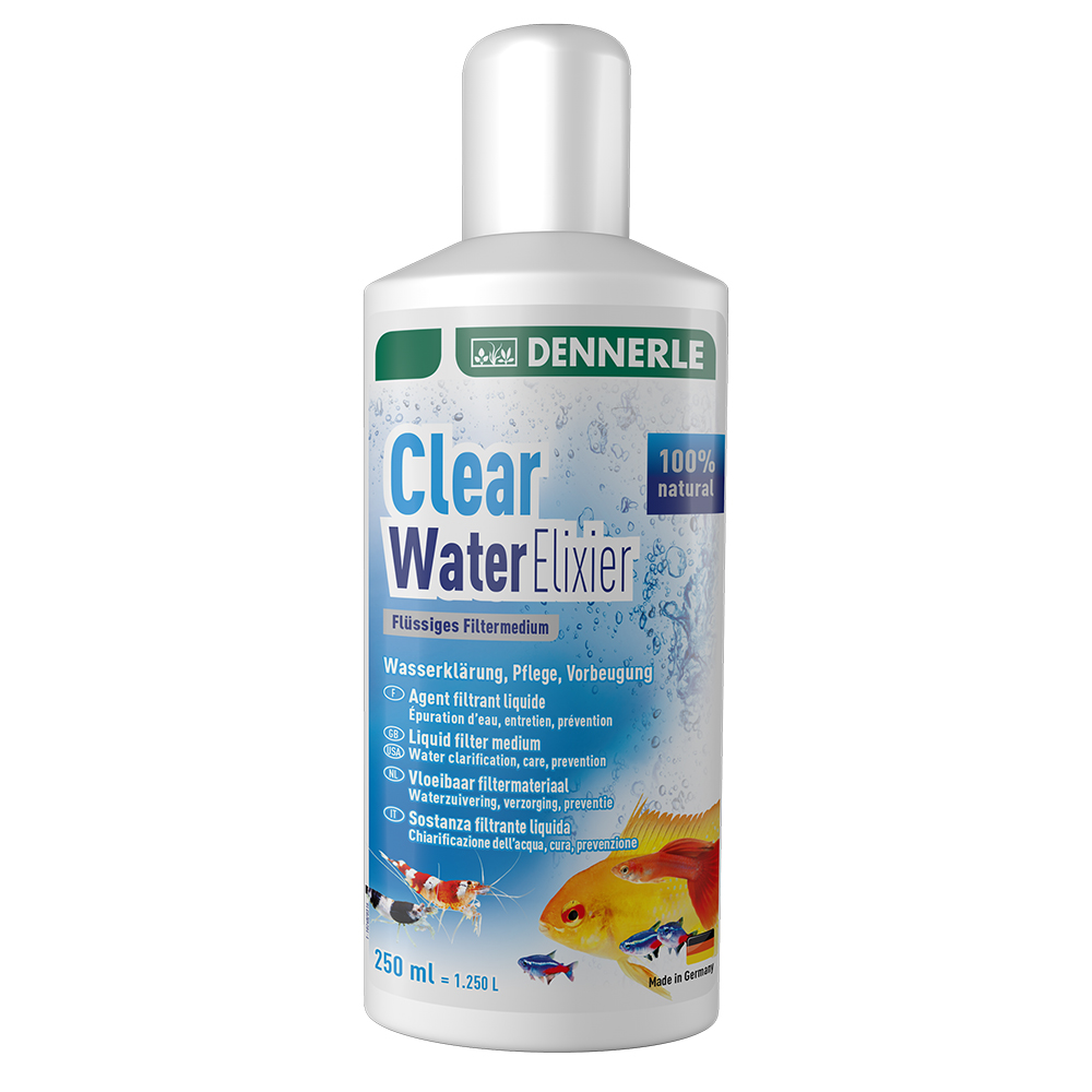 Кондиционер для очистки аквариумной воды Dennerle Clear Water Elixier, 250 мл на 1250