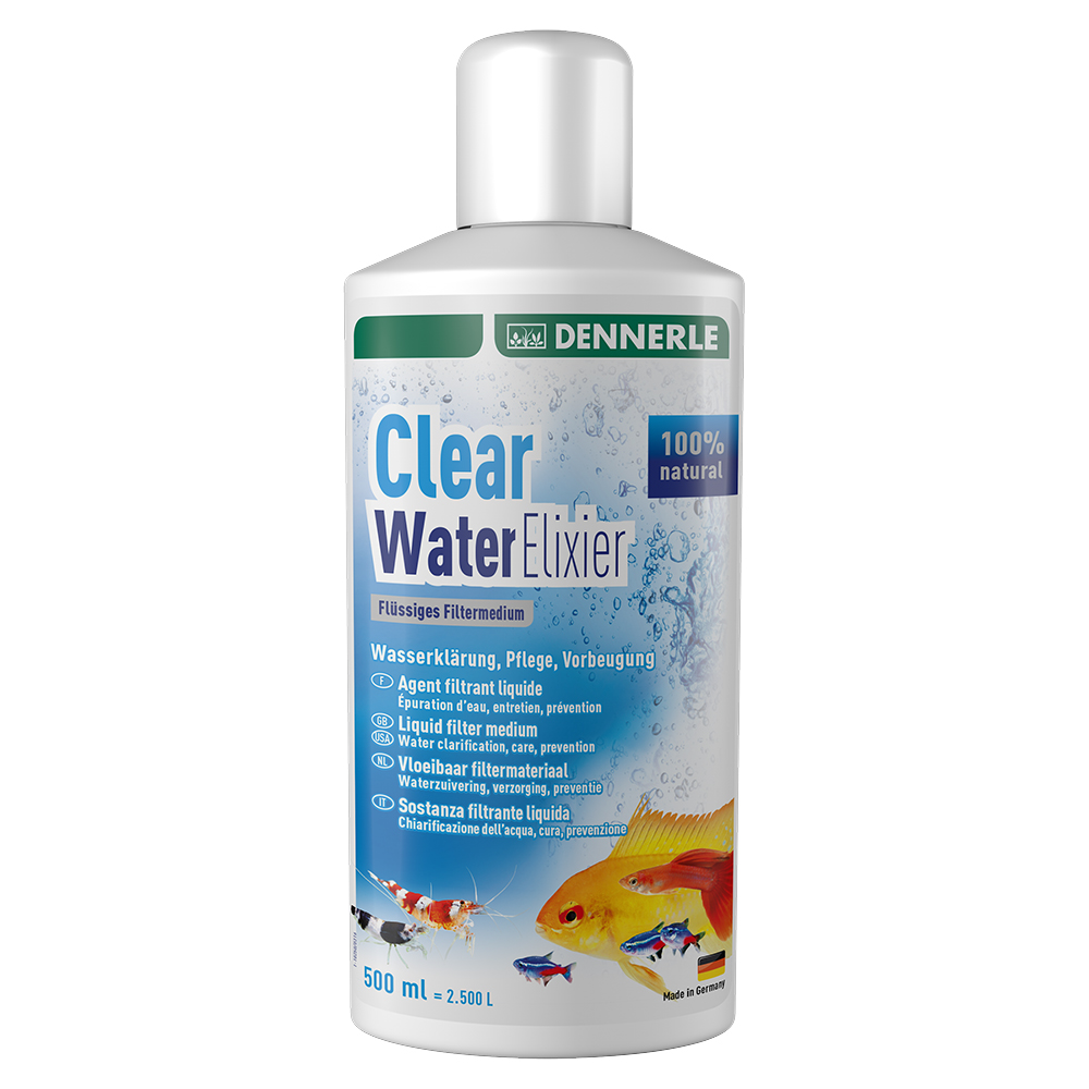 Кондиционер для очистки аквариумной воды Dennerle Clear Water Elixier, 500 мл на 2500 л