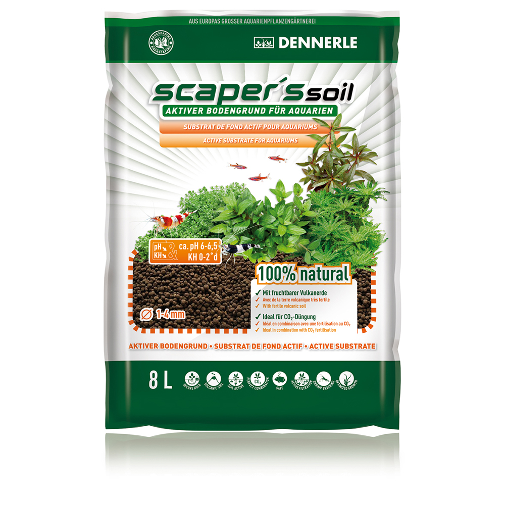 Грунт питательный DENNERLE Scaper`s Soil 1-4мм 8л