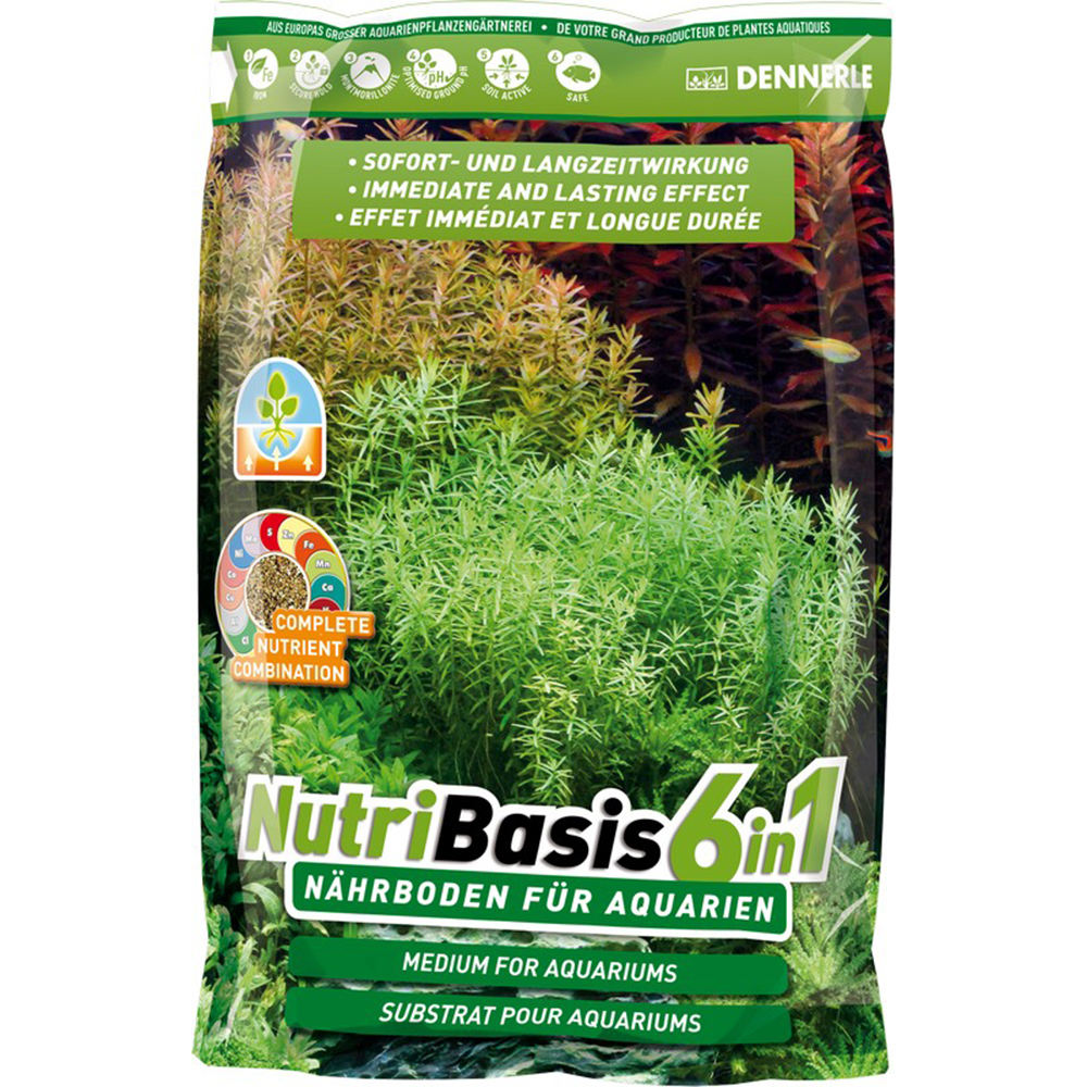 Грунт питательный DENNERLE NutriBasis 6in1 4,8кг (пакет)