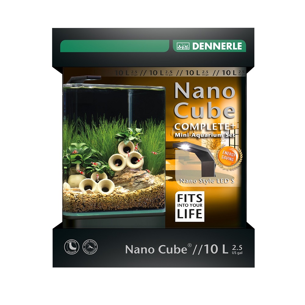 Аквариум Dennerle Nano Cube Complete PLUS на 10 л светильник Nano Style S