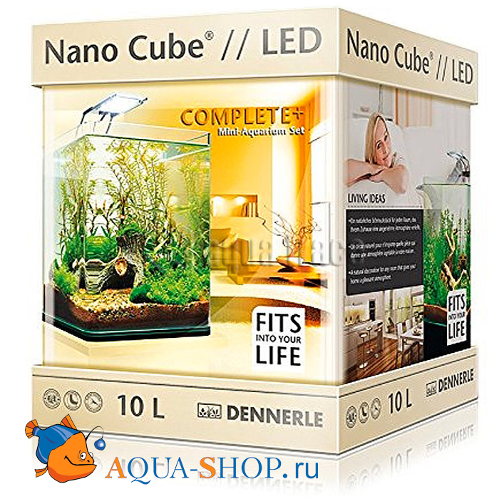 Аквариум Dennerle Nano Cube Complete Plus Nano Power LED 10л