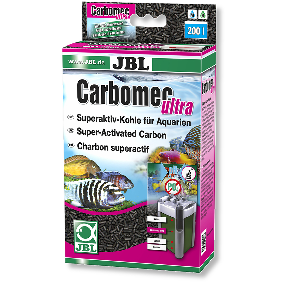 Уголь JBL Carbomec ultra сверхактивированный с мешком 400 г для морской воды