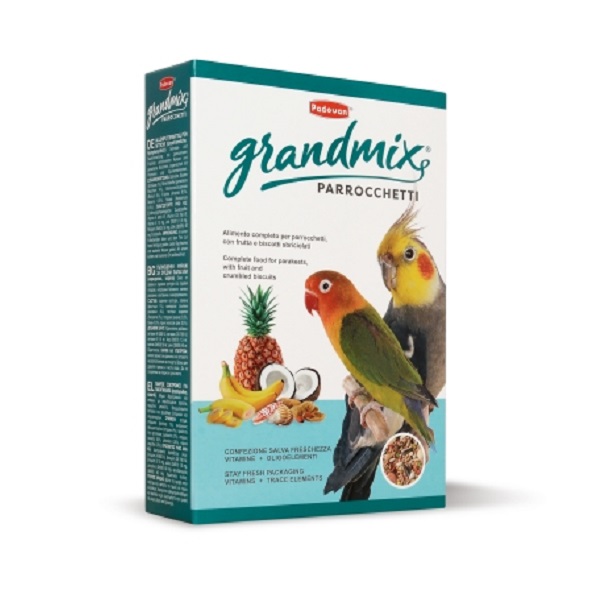 Корм основной PADOVAN д/средних попугаев Grandmix Parrocchetti 400гр