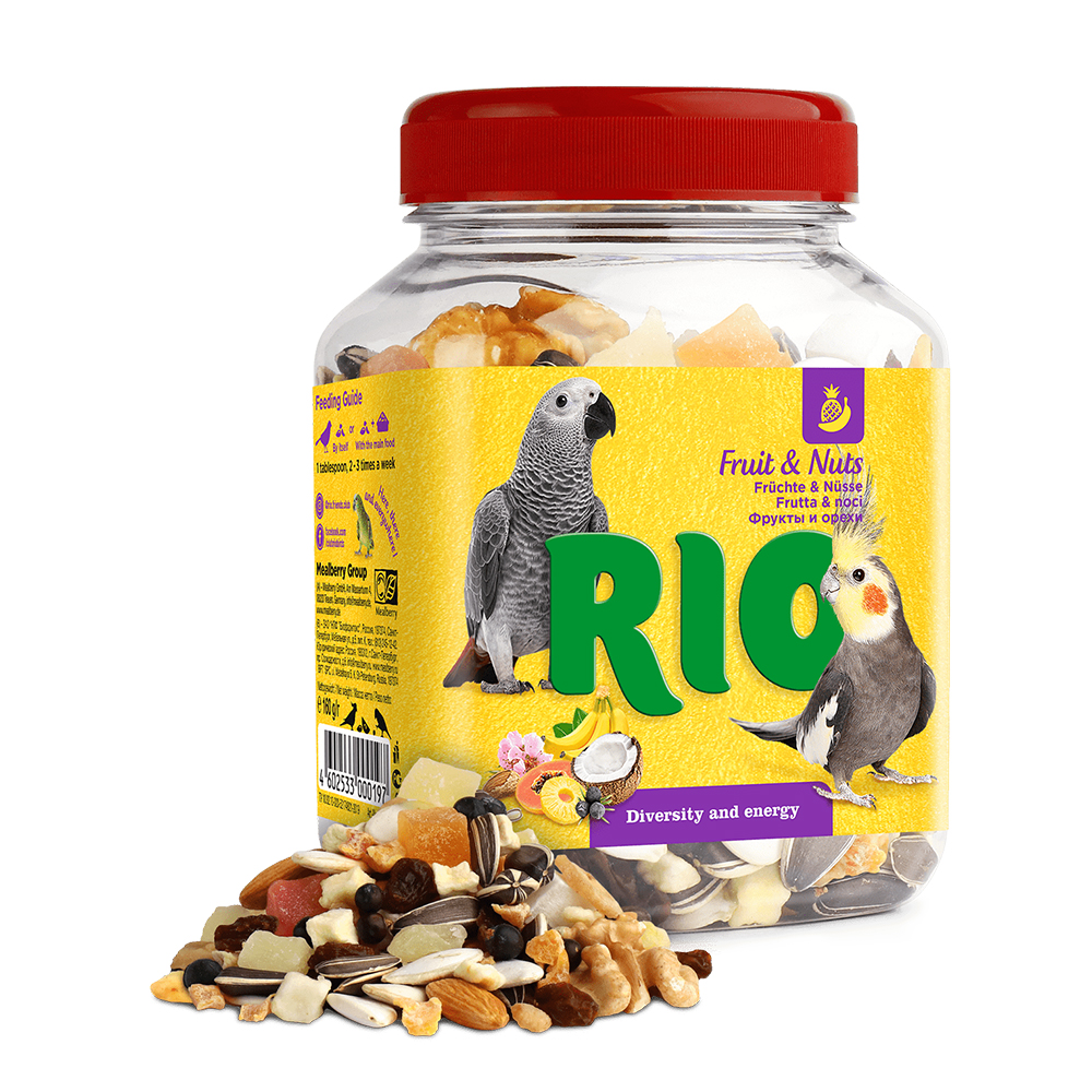 Корм RIO Лакомство фруктово-ореховая смесь 160гр