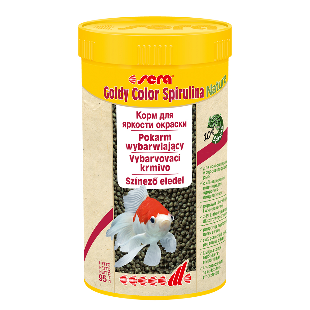 Корм Sera для рыб GOLDI COLOR Spirulina  250 мл