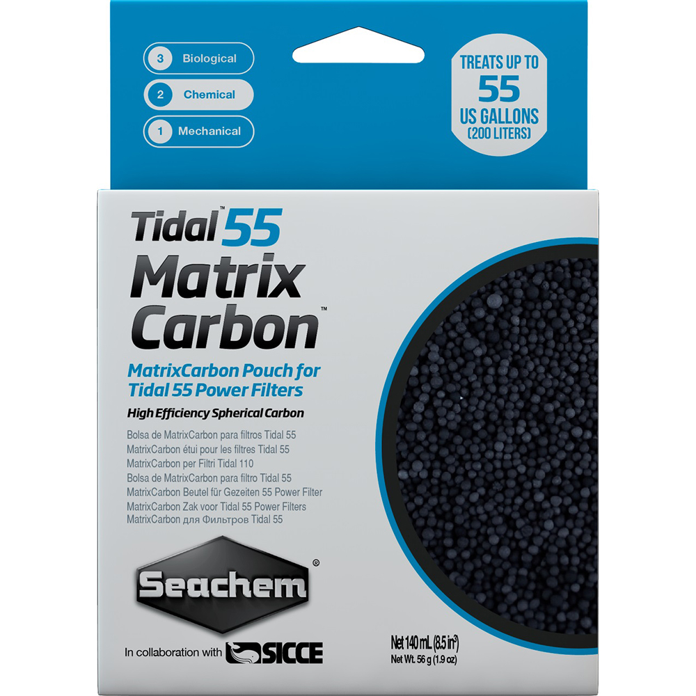 Уголь Seachem Matrix Carbon для рюкзачного фильтра Seachem Tidal 55