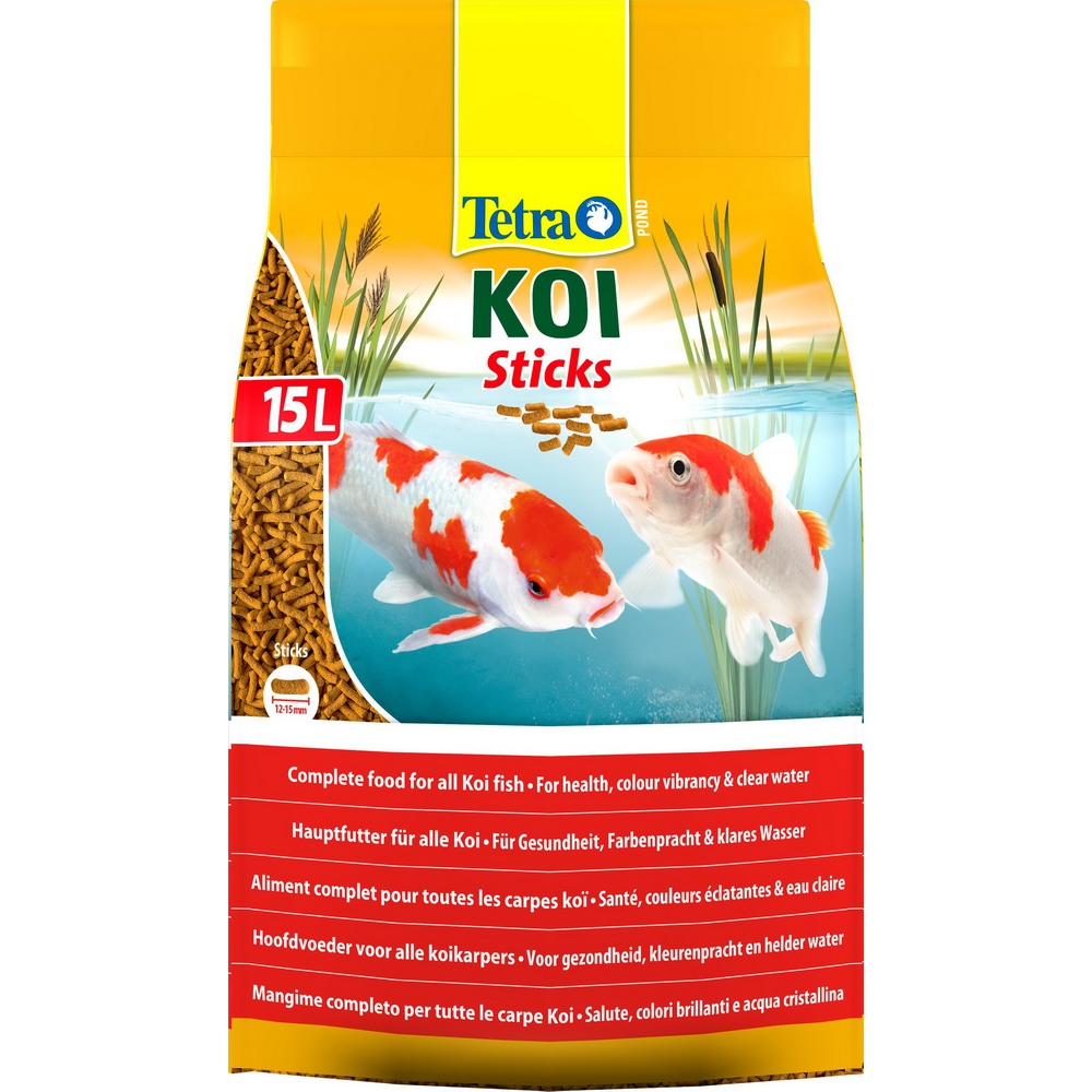 Корм для прудовых рыб TetraPond Koi Sticks гранулы 15 л