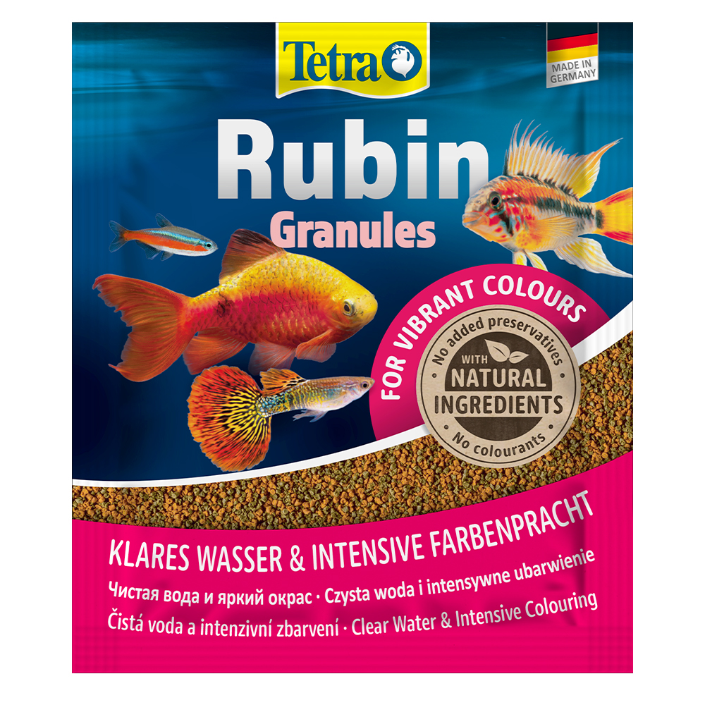 Корм для рыб TetraRubin Granules Sachet гранулы, пакет 15гр