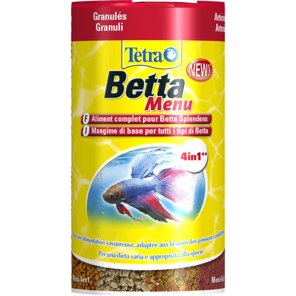 Корм для рыб Tetra Betta Menu 100 мл гранулы для бойцовых рыб