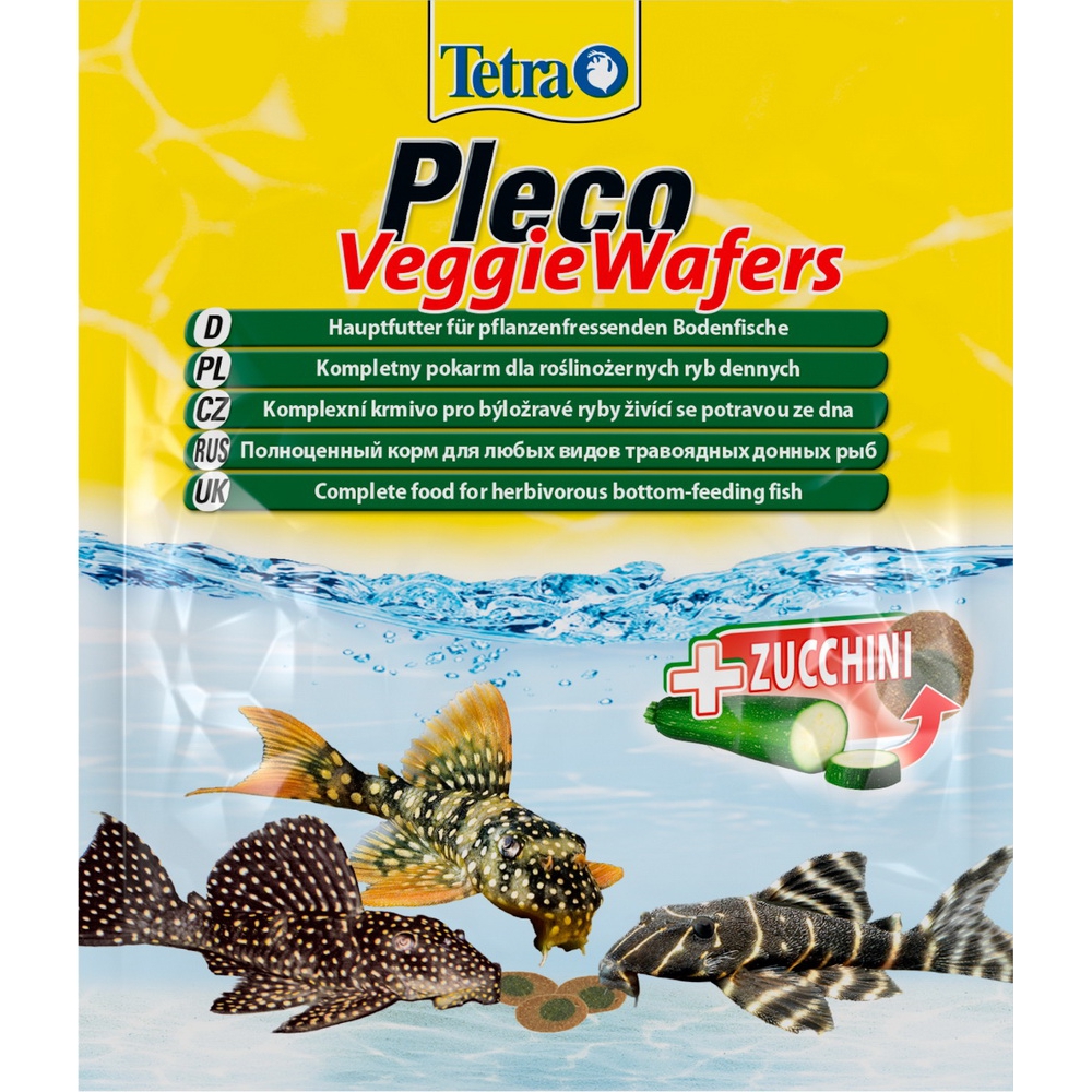 Корм для рыб TetraPleco Veggie Wafers 15г (пакетик)