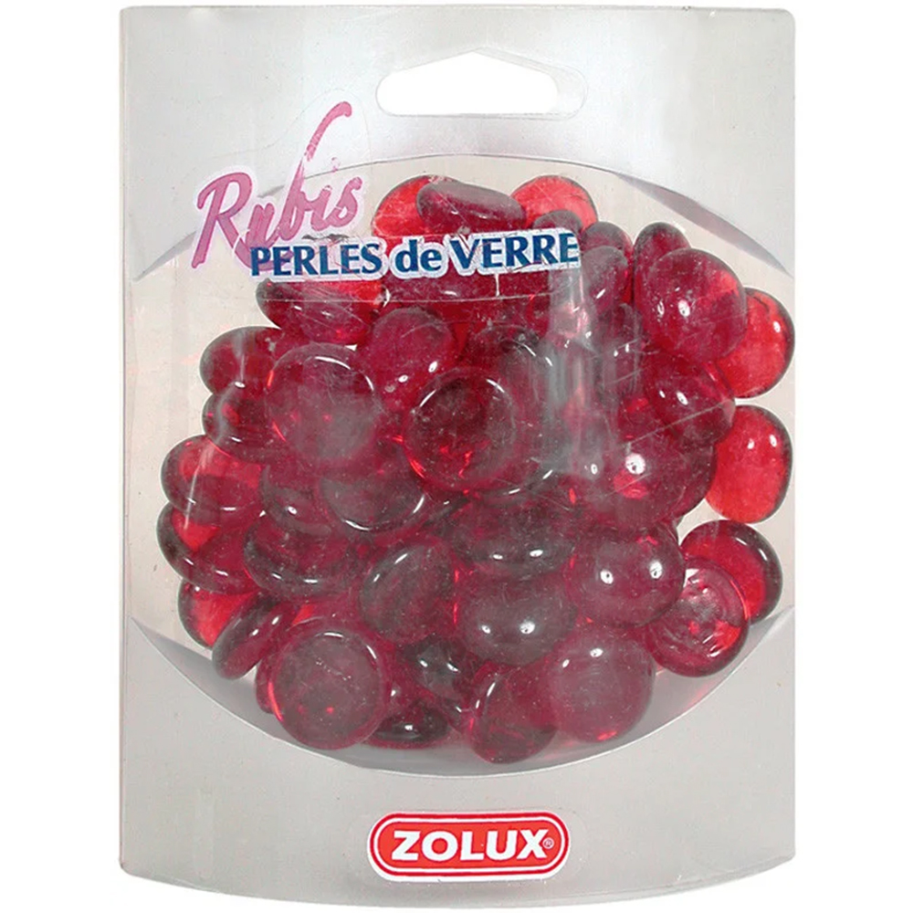 Украшения для аквариума ZOLUX стеклянные "Рубин" (красный) 410г