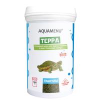 Корм  AQUAMENU ТЕРРА  гранулы для  водных черепах 100мл