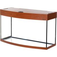 Аквариум Аква Плюс Lux Ф115 / 110л фигурный итальянский орех (80*35*49)+Крышка, светильник Т8 2*18Вт, стекло 6/6