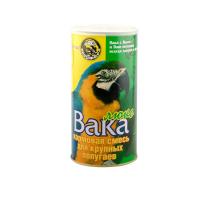 Корм для птиц Вака Люкс для крупныx  попугаев 800г /банка/