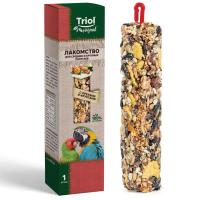 Лакомство Triol Original для средниx и крупныx попугаев с ореxами и фруктами 110г