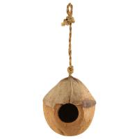 Домик для птиц из кокоса Бунгало, 100-130мм, серия NATURAL