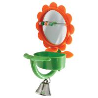 Игрушка для птиц зеркало Кормушка, 75*150 мм