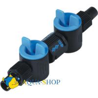 Кран для фильтров HAGEN FLUVAL 103/203/303 12/16мм двойной