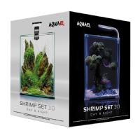 Аквариум Aquael Shrimp Set SMART LED D/N 30/30л белый, 29x29x35см (скол на покрывном стекле)