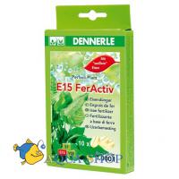 Удобрение DENNERLE E15 FerActive с железом 40таб/4000л