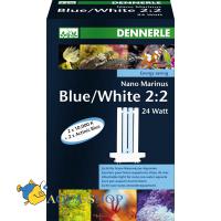 Лампа сменная Dennerle Nano Marinus Blue/White ReefLight 2*2 24 ватт