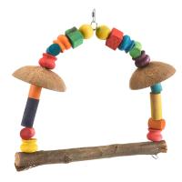Игрушка для птиц HAPPY BIRD качели Riccos Coco, 43x13x39см