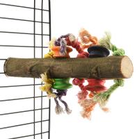 Игрушка для птиц HAPPY BIRD "Жердочка с игрушками", 30x5см