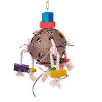 Игрушка для птиц HAPPY BIRD Кокосовая забава 2, 12x12x25см