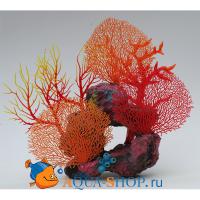 Композиция из кораллов пластиковая 39x16x33см