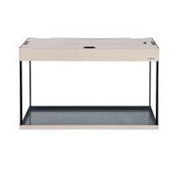 Аквариум Аква Плюс Lux П120 / 115л прямой Выбеленный дуб LED (80*35*49)+Крышка, светильник LEDDY TUBE Retro Fit Sunny 1*16 Вт, стекло 6/6