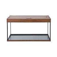 Аквариум Аква Плюс Lux П264 / 240л прямой Ореx LED (120*40*61)+Крышка, светильник LEDDY TUBE Retro Fit Sunny 2*18 Вт, стекло 8/8