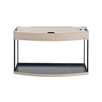 Аквариум Аква Плюс Lux Ф115 / 110л фигурный Выбеленный дуб LED (80*35*49)+Крышка, светильник LEDDY TUBE Retro Fit Sunny 1*16Вт, стекло 6/6