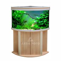 Аквариум+тумба AQUATLANTIS AMBIANCE CORNER 100, 190л, дуб, дверцы тумбы - дерево.