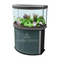 Аквариум+тумба AQUATLANTIS EVASION HORIZON 100, 230л, черный, дверцы тумбы - стекло.