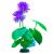 Растение  пластиковое GLOFISH желтое флуоресцентное 29 см